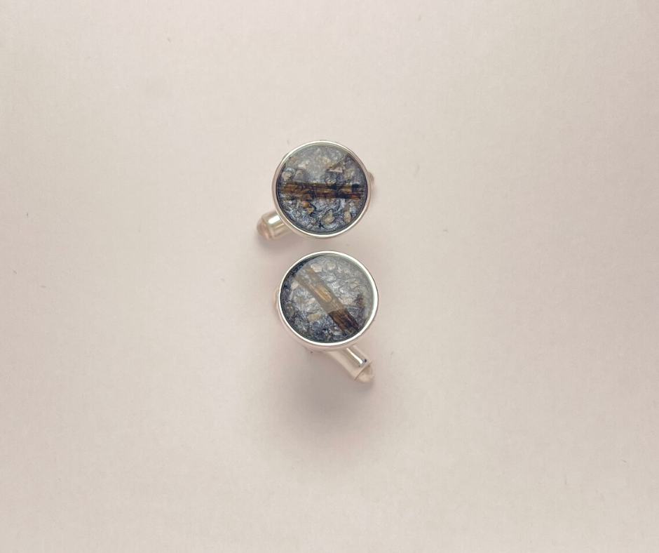 Circle cufflinks