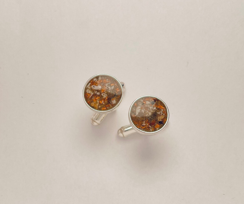 Circle cufflinks