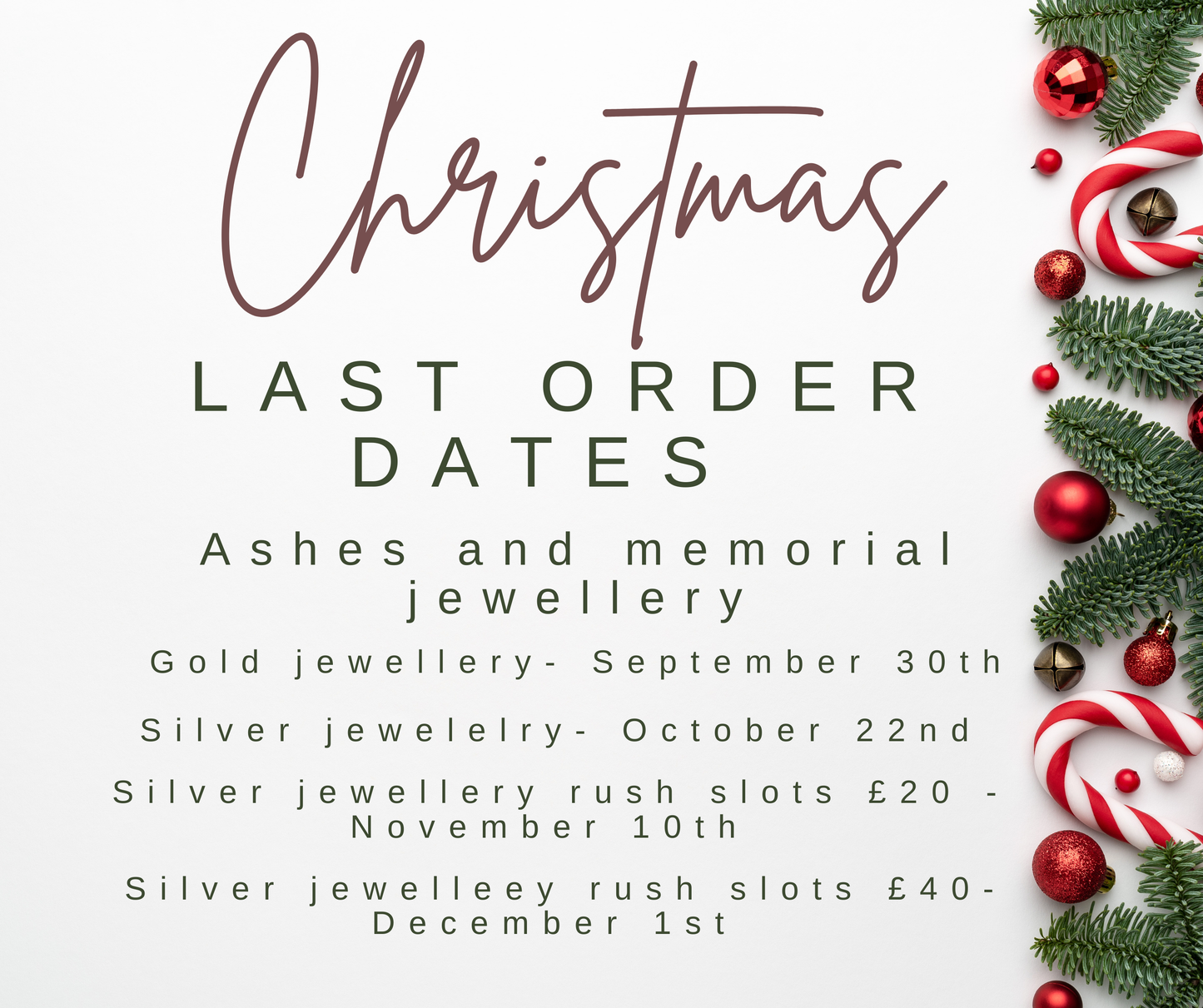 Christmas rush fee 🎄