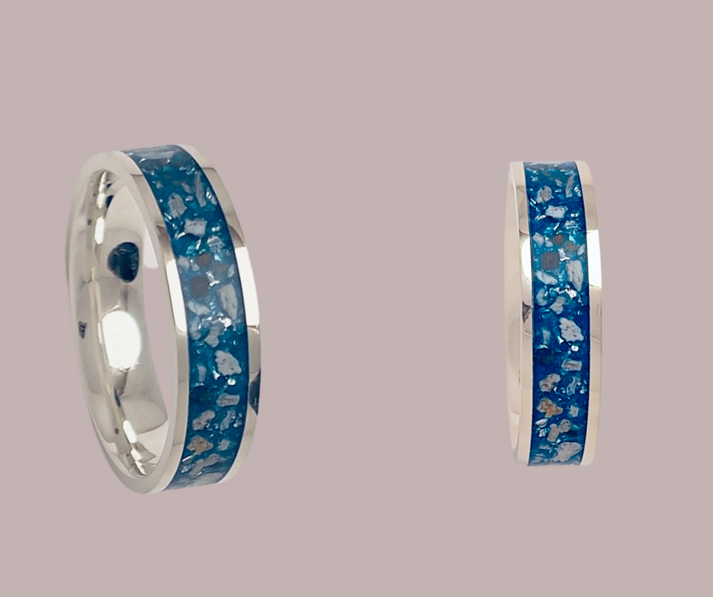 Sterling silver inlay