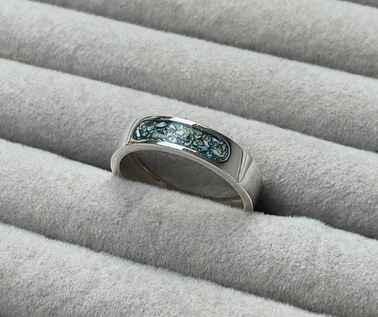 Silver Inlay Collection Inlay ring collection – Manx DNA Jewellery