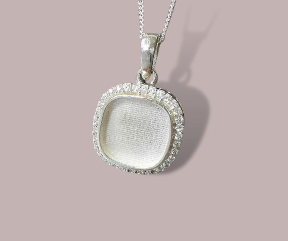 The bliss CZ necklace solid gold *PENDANT ONLY*