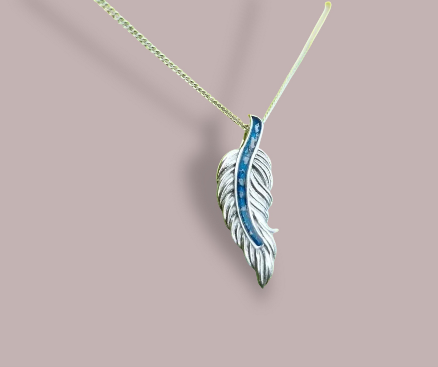 Divine feather necklace